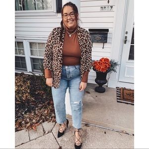 Leopard print blazer